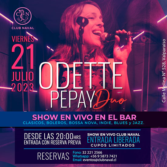 Odette Pepay Duo - Viernes 21 de Julio