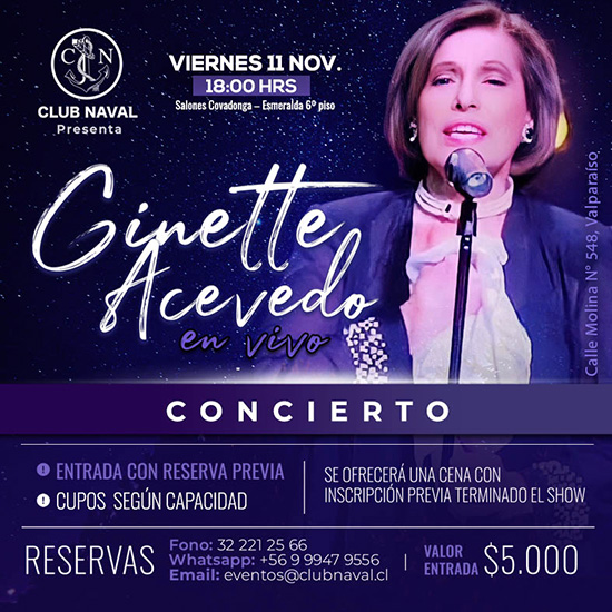 Ginette Acevedo en Vivo - 11 Noviembre