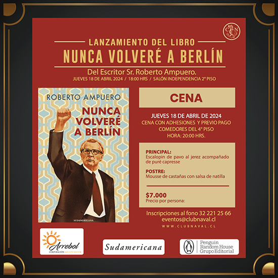 Lanzamiento del libro: Nunca Volveré a Berlín