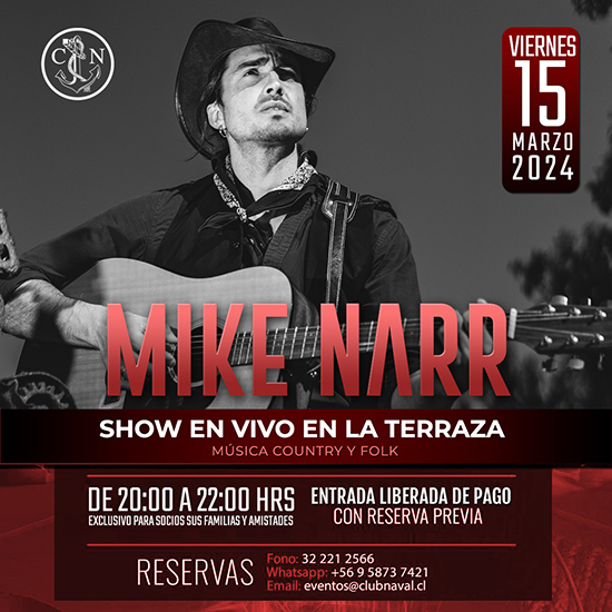 Mike Narr - Show en vivo en la Terraza