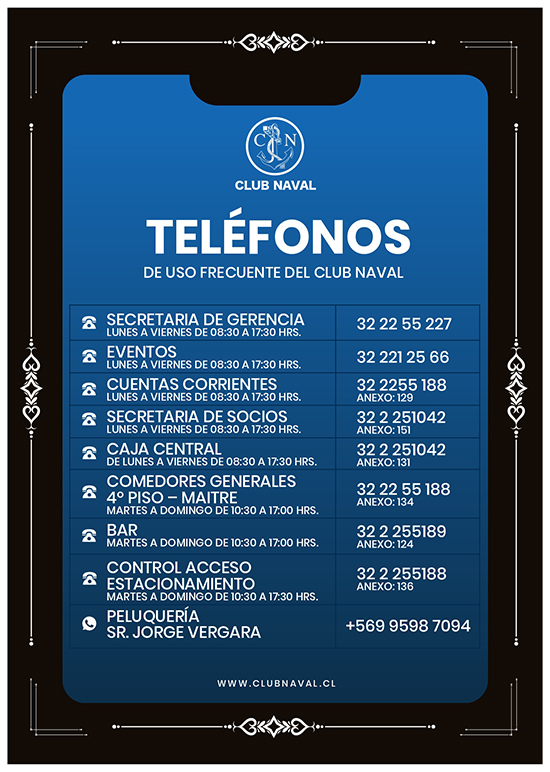 Números de Teléfono del Club