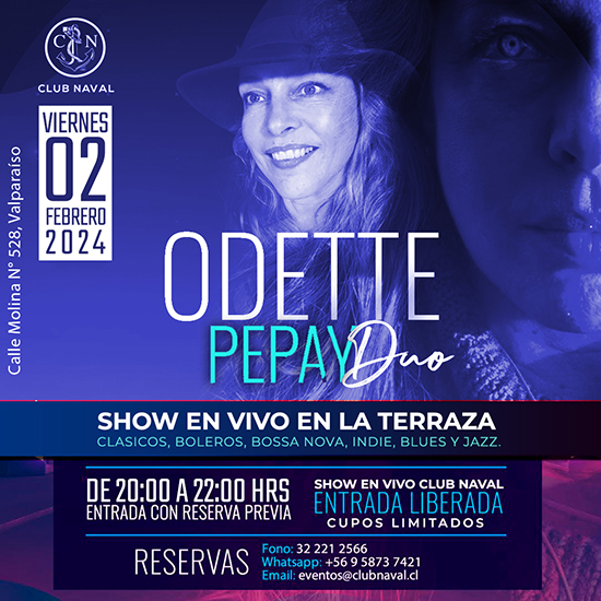 Viernes 02 - Odette Pepay Duo