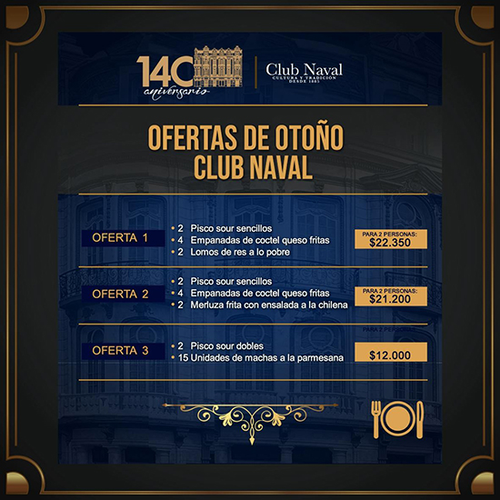 Ofertas de Otoño Club Naval